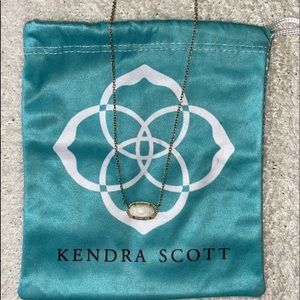 Kendra Scott Elisa Necklace. Gold and White